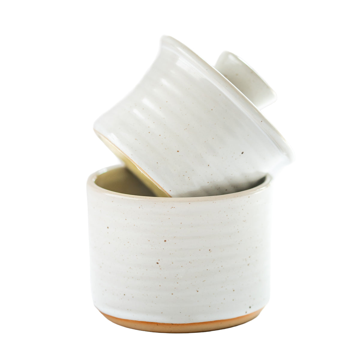 Farmhouse-Style French Butter Crock – Keeps Butter Soft & Spreadable