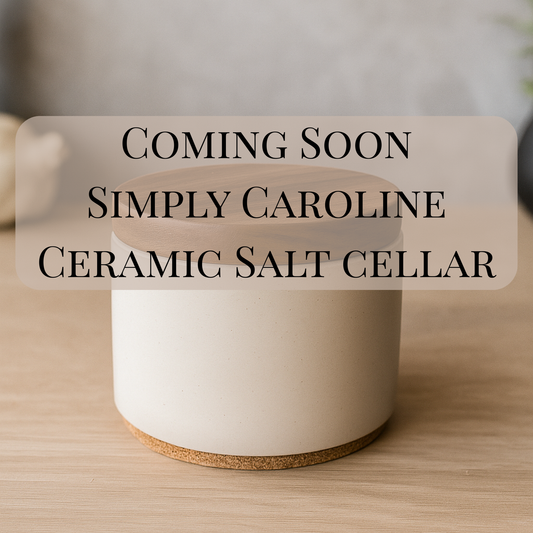 Coming Soon - Simply Caroline Ceramic Salt Cellar